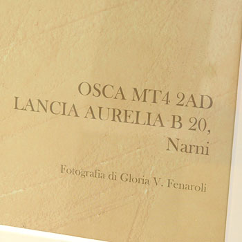 TRACCE DI MILLE MIGLIA Poster-OSCA MT4/LANCIA AURELIA B20-