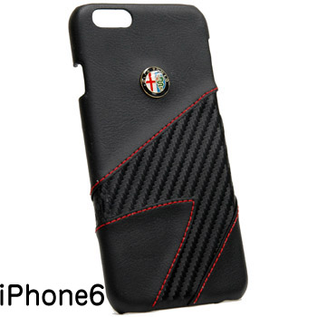 Alfa Romeo純正iPhone6/6s背面ケース-Synthetic(ブラック)-