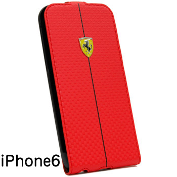 Ferrari純正 iPhone6/6sフラップケース-F1/レッド-