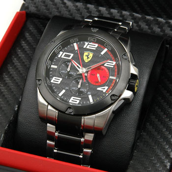 Ferrari Quartz Chronograph-PADDOC/BLACK-