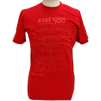 FIAT 500 T-Shirts(Red)