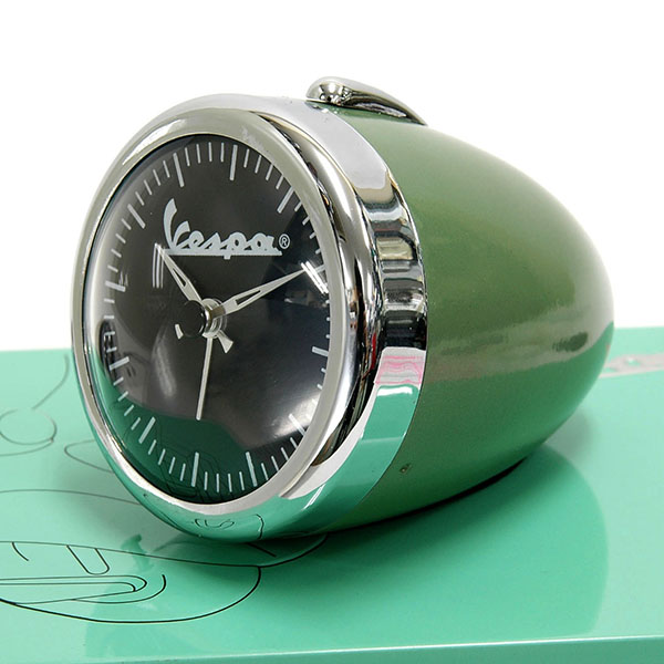 Vespa Official Small Light Shaped Clock(green)