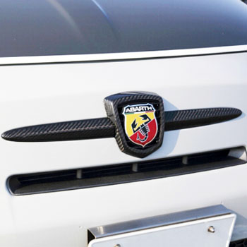 ABARTH 500カーボンフロントエンブレムカバー by THREE HUNDRED