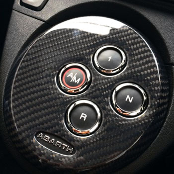 ABARTH 500 カーボンシフトスイッチパネルby THREE HUNDRED