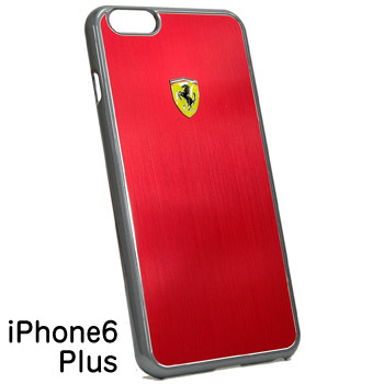 Ferrari純正 iPhone6/6s Plusハードケース-メタリック調/レッド-