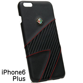 Alfa Romeo純正iPhone6s/6 Plus背面ケース-Synthetic(ブラック)-