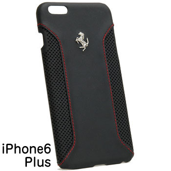 Ferrari純正 iPhone6/6s Plusレザー背面ケース-F12/ブラック-