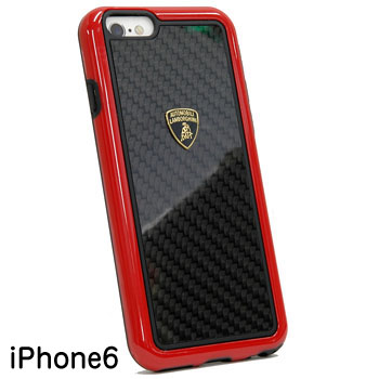 Lamborghini iPhone6/6s Case(Carbon/Red Frame)