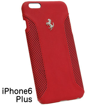 Ferrari純正 iPhone6/6s Plusレザー背面ケース-F12/レッド-