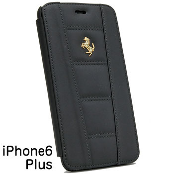Ferrari純正 iPhone6/6s Plusブックタイプケース-ブラック-