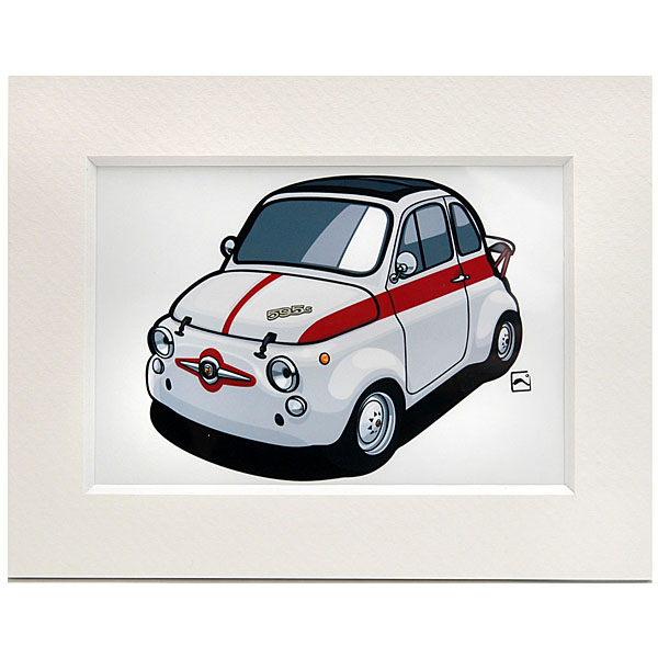 ABARTH 595SSスモールイラストレーション by 林部研一