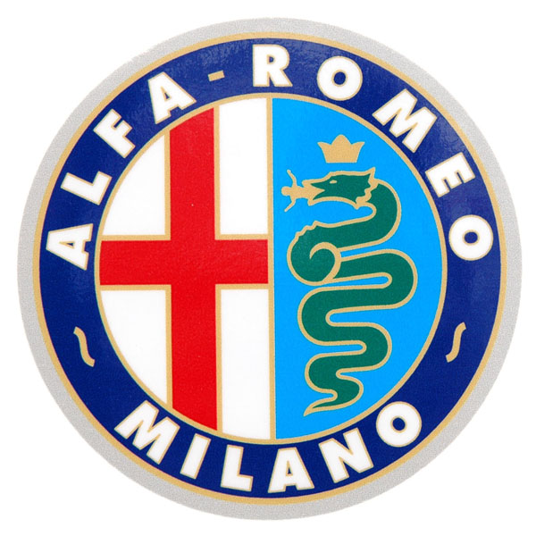 Alfa Romeo MILANOエンブレムステッカー(100mm)