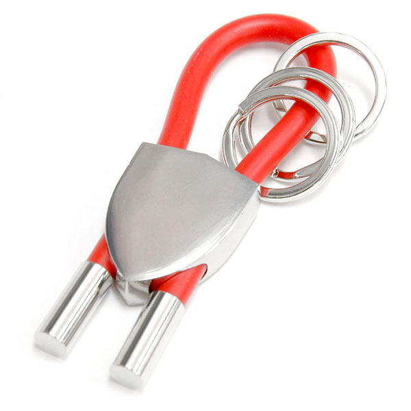 Ferrari SF Emblem Keyring(Rubber wire Type RED)