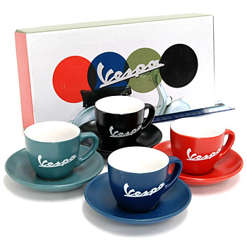 Vespa エスプレッソカップ 4色セット