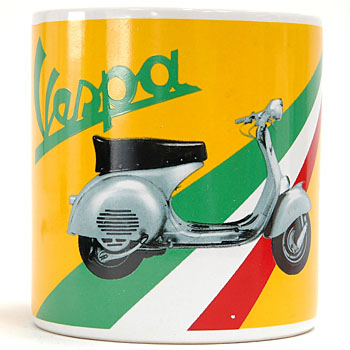 Vespa マグカップ イエロー(イタリアフラッグ)