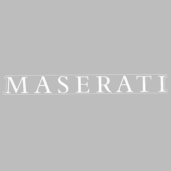 MASERATI Logo Sticker(Die Cut/White)