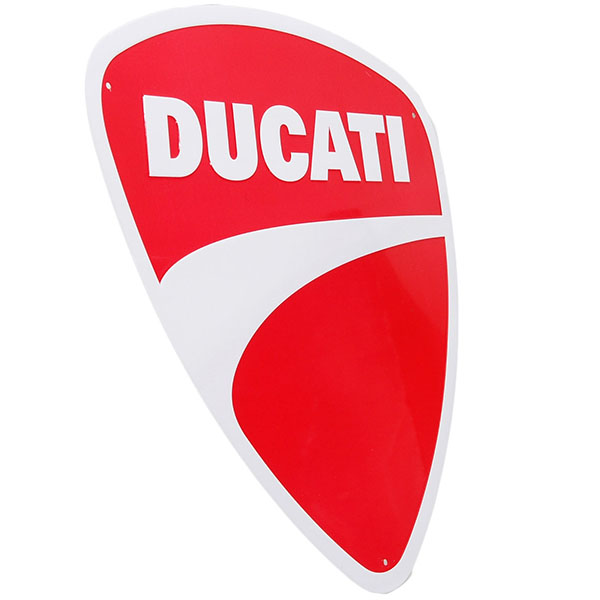 DUCATI Emblem Shaped Metal Sign Boad
