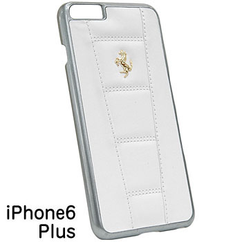Ferrari純正 iPhone6/6s Plusレザー背面ケース-458/ホワイト-