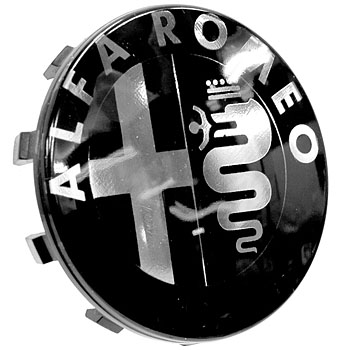 Alfa Romeoホイールセンターキャップ(モノトーン)※Alfa純正ホイール用サイズ(Alfa 159/Brera/Spider/Giulietta)