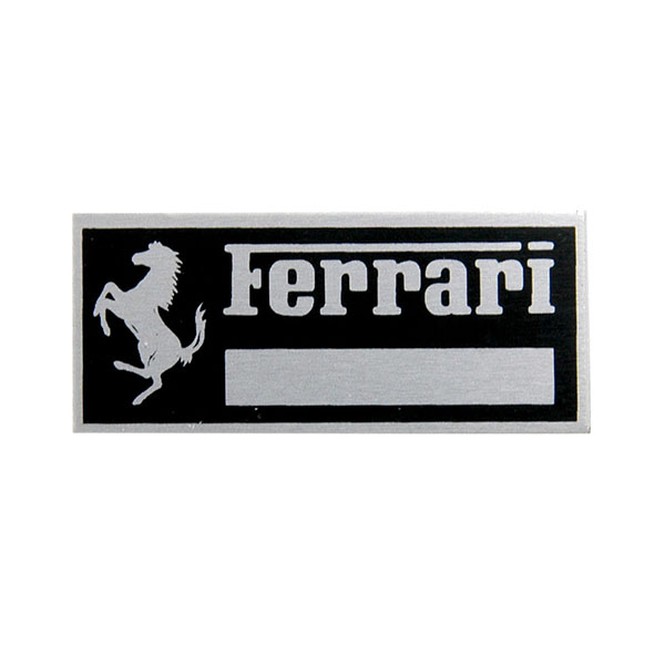 Ferrari Aluminium Plate