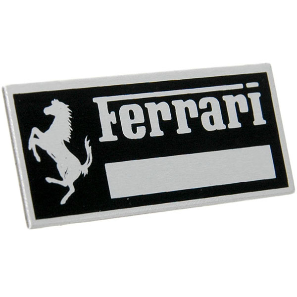 Ferrari Aluminium Plate