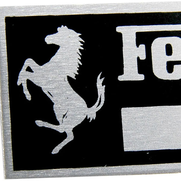 Ferrari Aluminium Plate