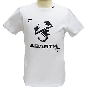 ABARTH純正Tシャツ-ロゴ/ホワイト-