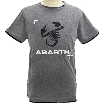 ABARTH純正Tシャツ-ロゴ/グレー-