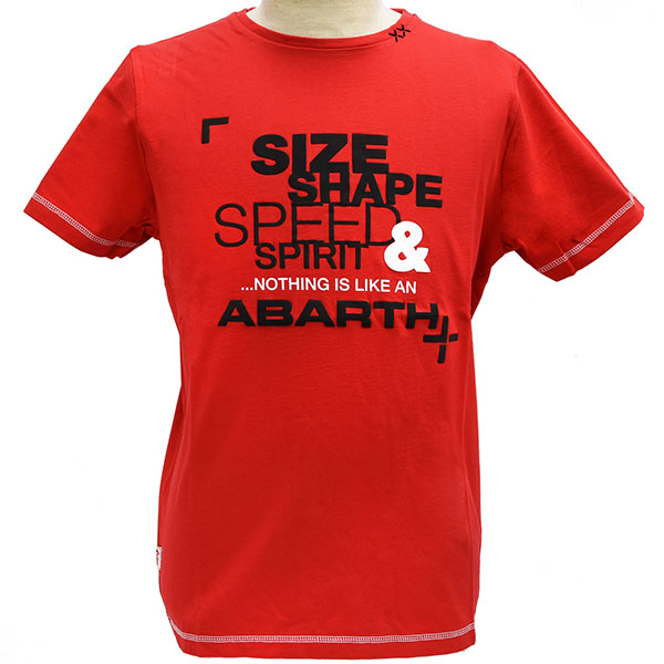ABARTH純正SIZE SHAPE SPEED & SPIRIT Tシャツ/レッド