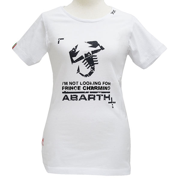 ABARTH純正レディスTシャツ-PRINCE CHARMING/ホワイト-