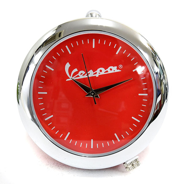 Vespa Official headlight Clock(Red)