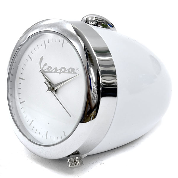 Vespa Official Headlight Clock(White)