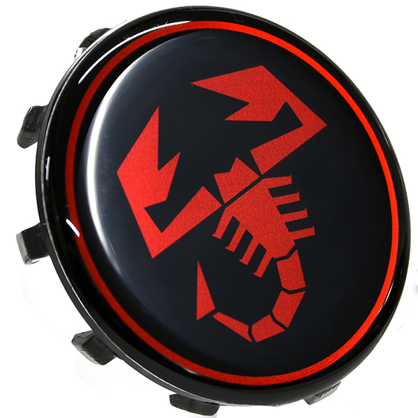 ABARTH Wheel Centre Cap(Black Base/Red Scorpione)