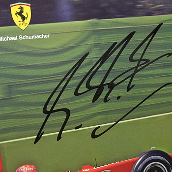 Scuderia Ferrari 2005 Press Card-M.Schumacher Signed- Type B