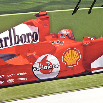 Scuderia Ferrari 2005 Press Card-M.Schumacher Signed- Type B