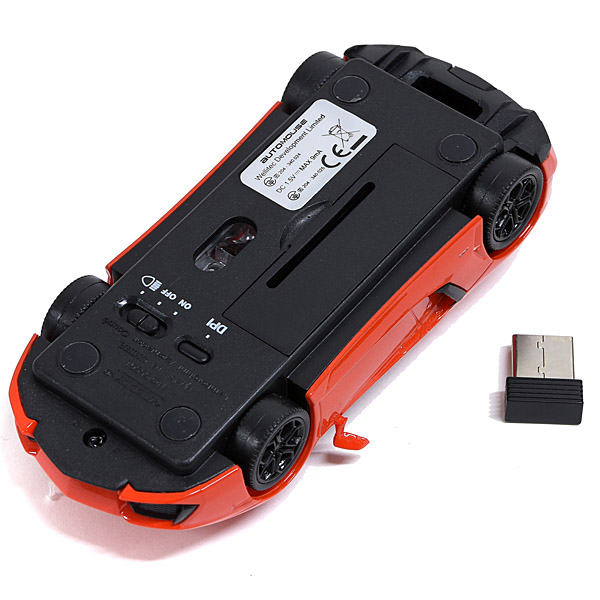 Lamborghini Aventador wireless mouse(Orange)