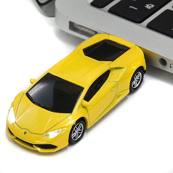 1/68 Lamborghini Huracan Miniature Shaped USB Memori(Yellow/8GB)