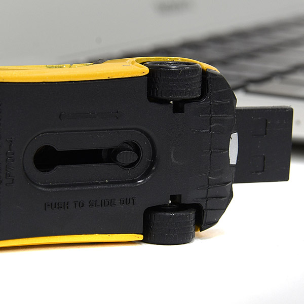 1/68 Lamborghini Aventador Miniature USB Memori(8GB/Yellow)