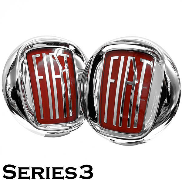 FIAT 500 Vintage 57 Emblem Set(Front&Rear)<br><font size=-1 color=red>05/21到着</font>