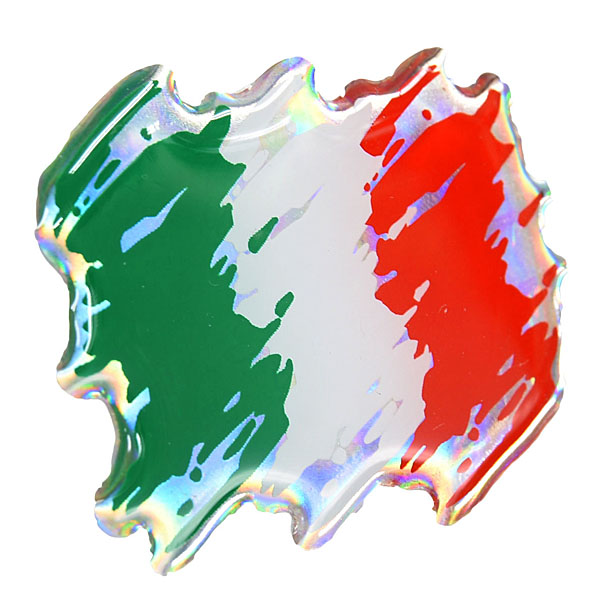 Italian Flag 3D Sticker(Brush A)