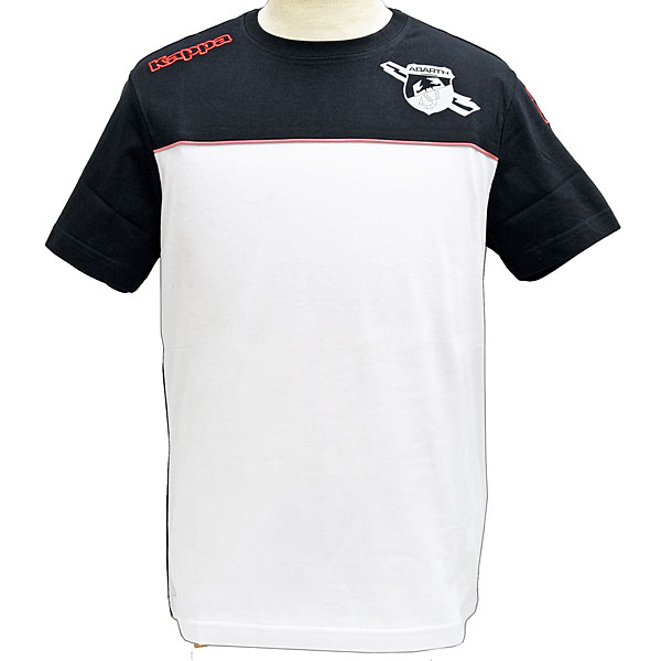 ABARTH純正バイカラーTシャツ(ブラック&ホワイト) by Kappa
