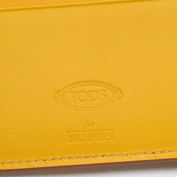 Ferrari Leather Wallet(Yellow)by TODS