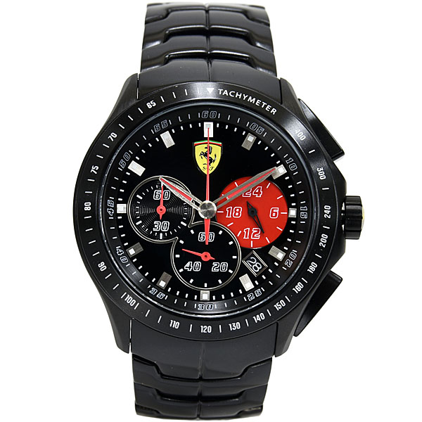 Ferrari Quartz Chlonograph Watch -RACE DAY BLACK-