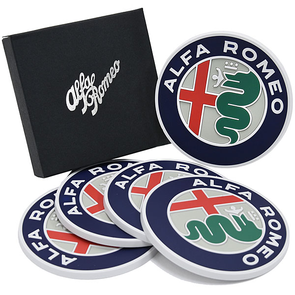 Alfa Romeo純正NEWエンブレムコースターセット<br><font size=-1 color=red>02/13到着</font>