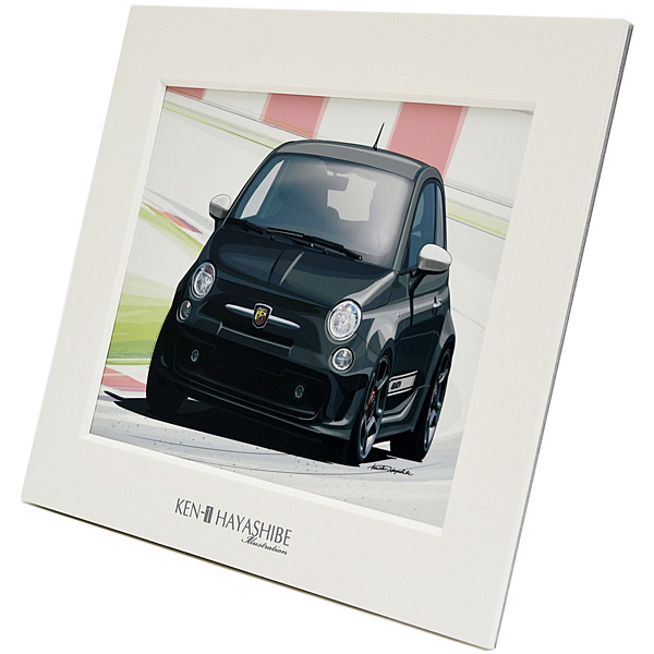 500 ABARTH Illustration(Black) by Kenichi Hayashibe