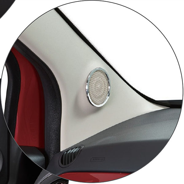 FIAT 500 Speaker Chrome Trim(Upper)<br><font size=-1 color=red>05/08到着</font>