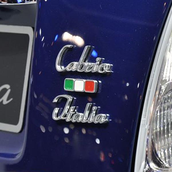 ABARTH Genuine Cabrio Italia Logo Emblem<br><font size=-1 color=red>05/20到着</font>