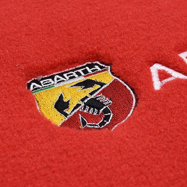 FIAT 500/ABARTH 500 Luggage Mat(Red/ABARTH Logo/Black Piping)