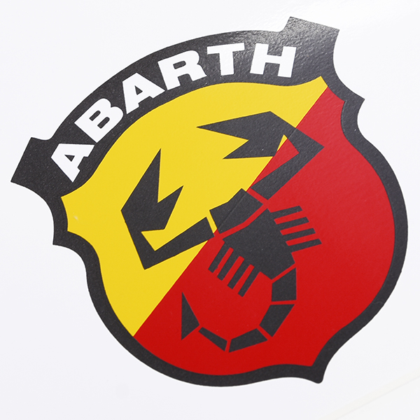 ABARTH ロゴウィンドウシールド用ステッカー (ホワイトベース)
