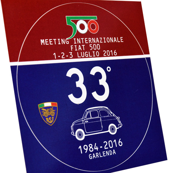 FIAT 500 CLUB ITALIA 33th Meeting Sticker